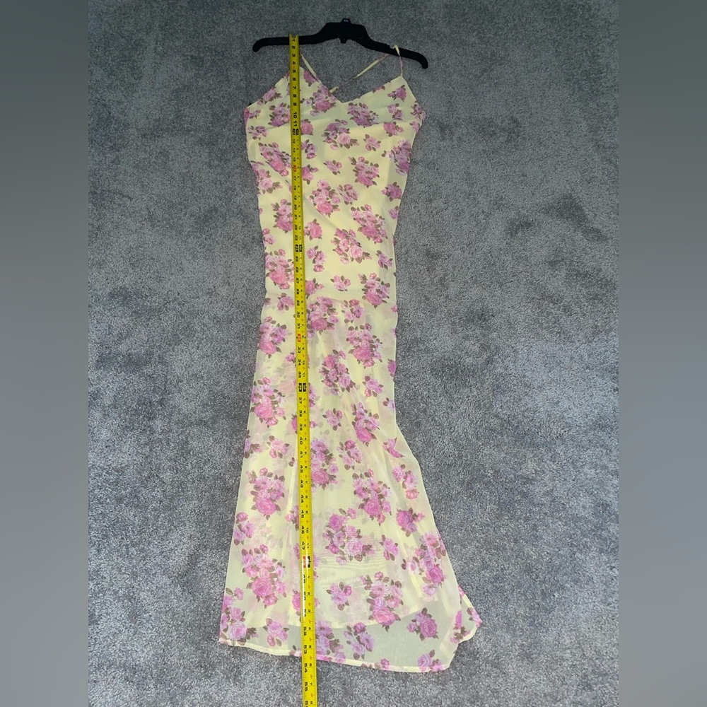 Dress yellow and pink floral maxi dress forever 21 PRICE DROP - Picture 9 of 12
